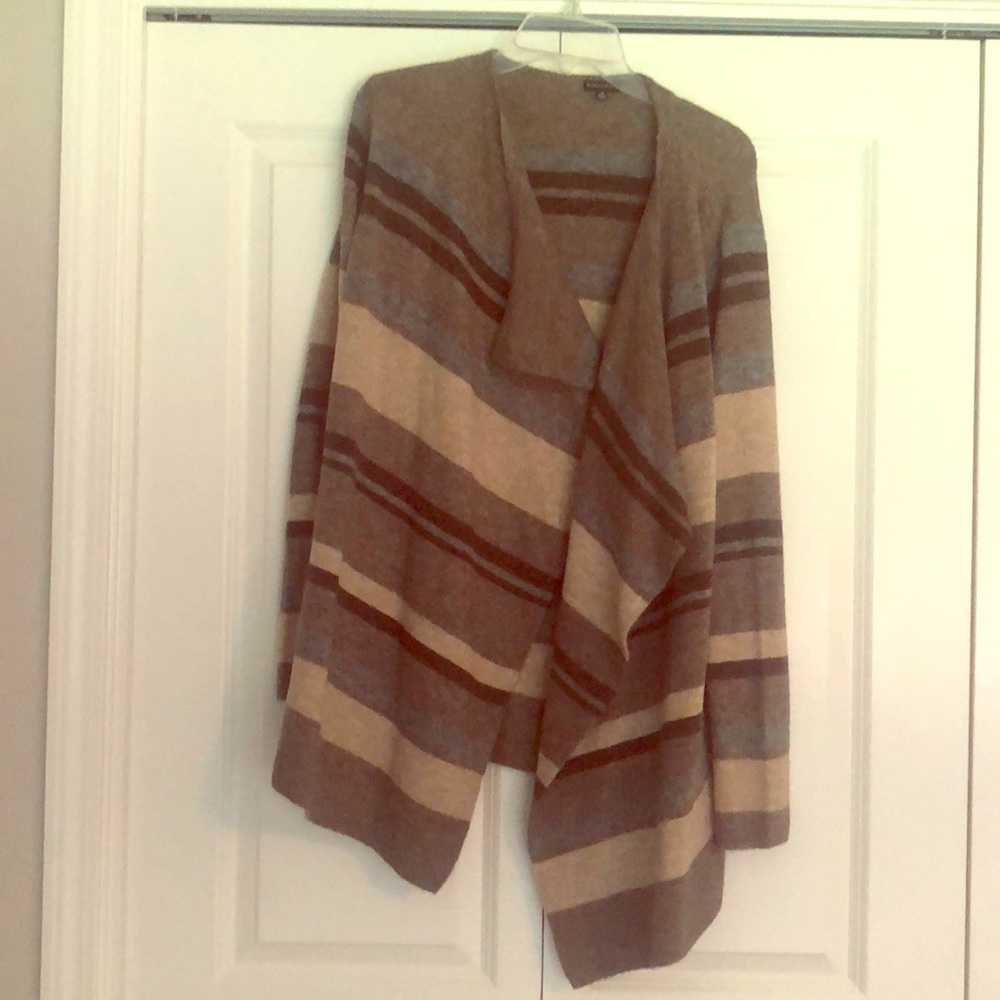 Striped Wrap Sweater